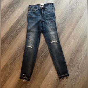 Madewell 9in high rise skinny jeans